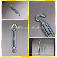 forged chinese manufacturer m12 steel turnbuckle with hook and eye jaw